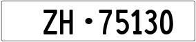 Trailer License Plate